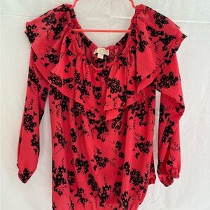 Women's Michael Kors Floral Off the Shoulder Blouse
